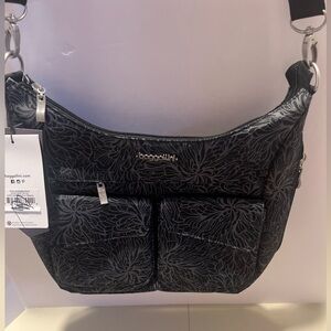 Baggallini Crossbody Bag NWT ‘Midnight Blossom" floral pattern’